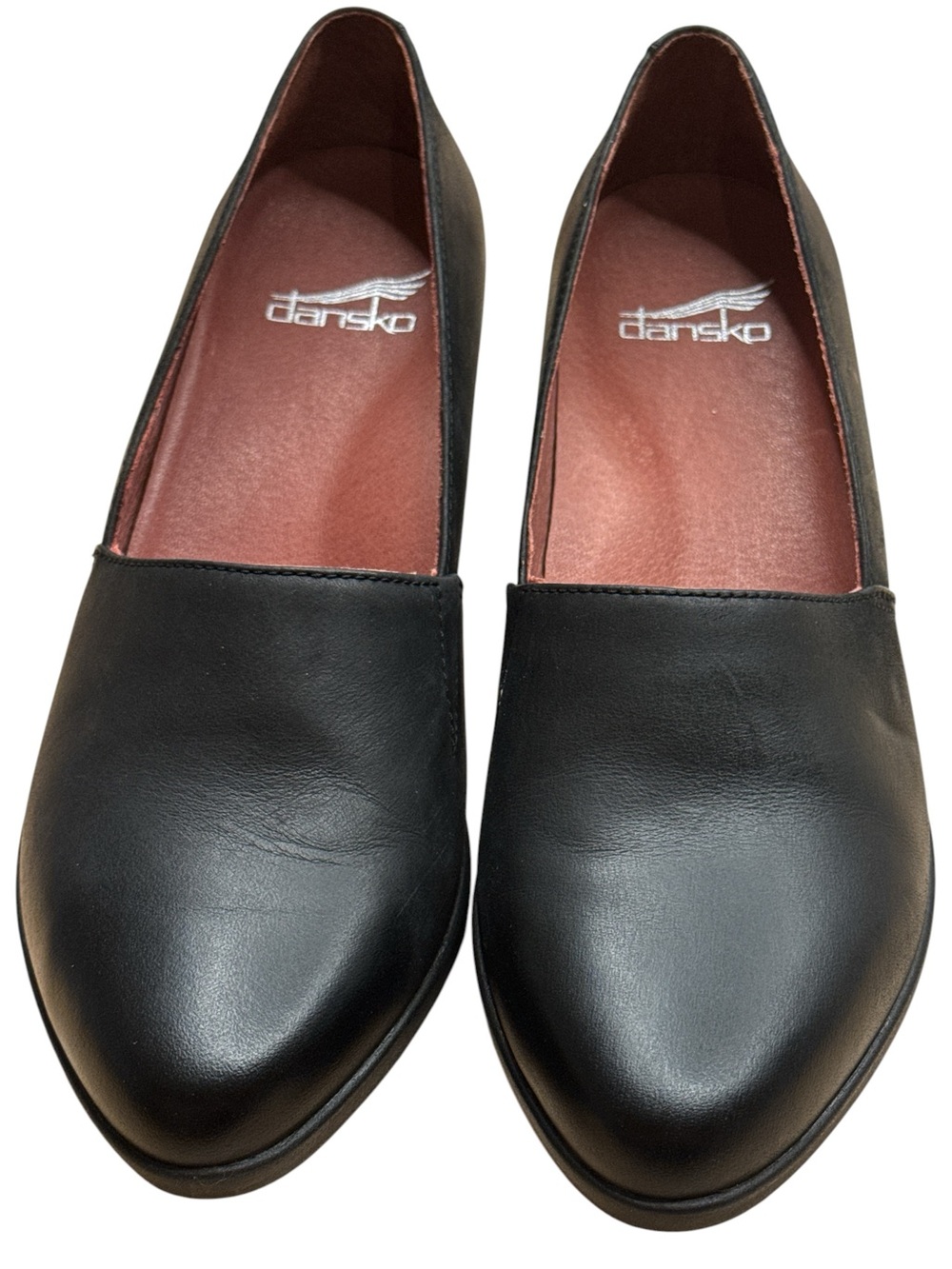 Dansko Women's New Shanda Waterproof Wedge shoes in black leather 37 US 6.5 - 7
